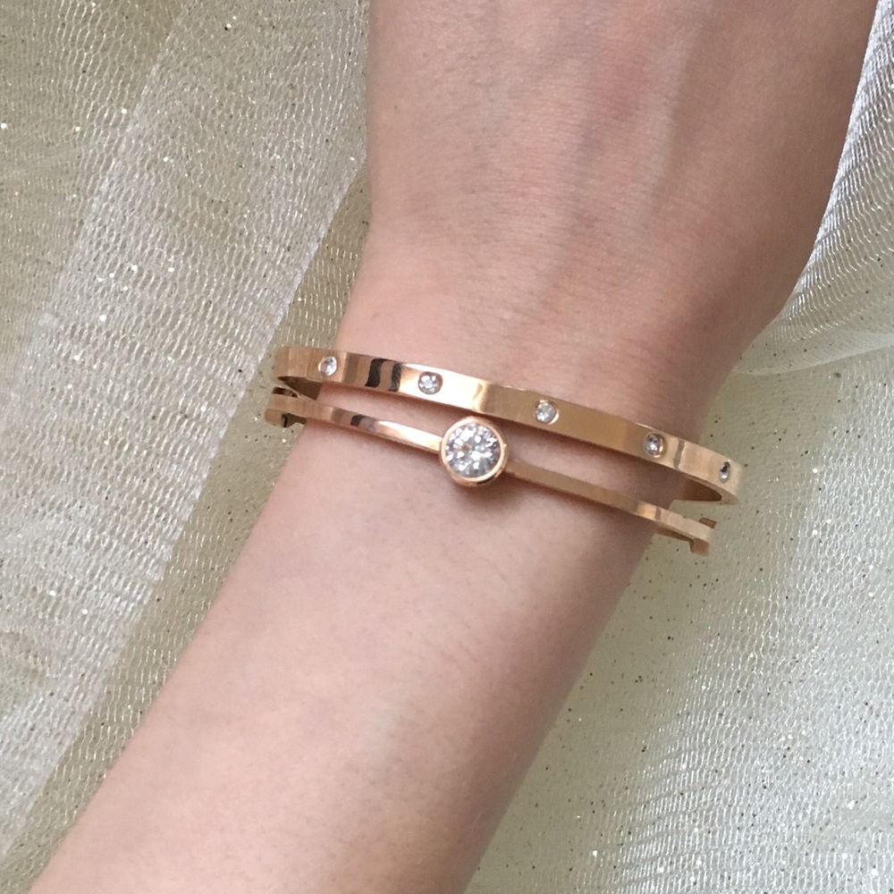 Rose Gold Bracelet Set (SOLD)